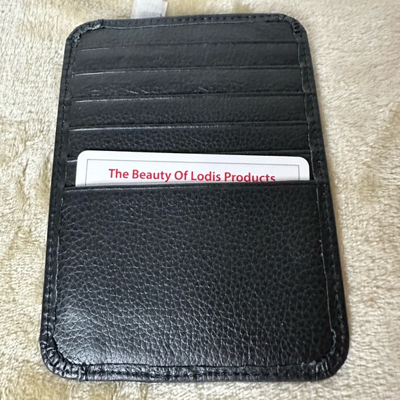 Lodi’s Slim Card Wallet Black - Picture 1 of 6